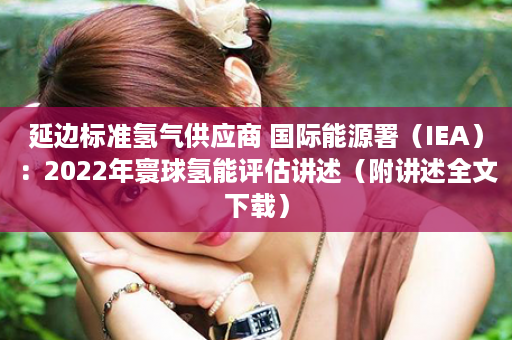 延边标准氢气供应商 国际能源署（IEA）：2022年寰球氢能评估讲述（附讲述全文下载）